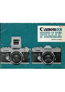 Canon Pellix manual. Camera Instructions.